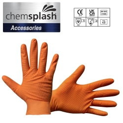 PUMAGRIP Rękawice nitrylowe pomarańczowe ( tekstura ) L